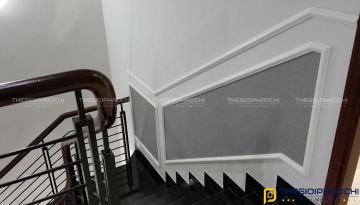 Trang Trí Phào Chỉ Tường Trơn Biệt Thự Phố Nhẹ Nhàng, Cuốn Hút